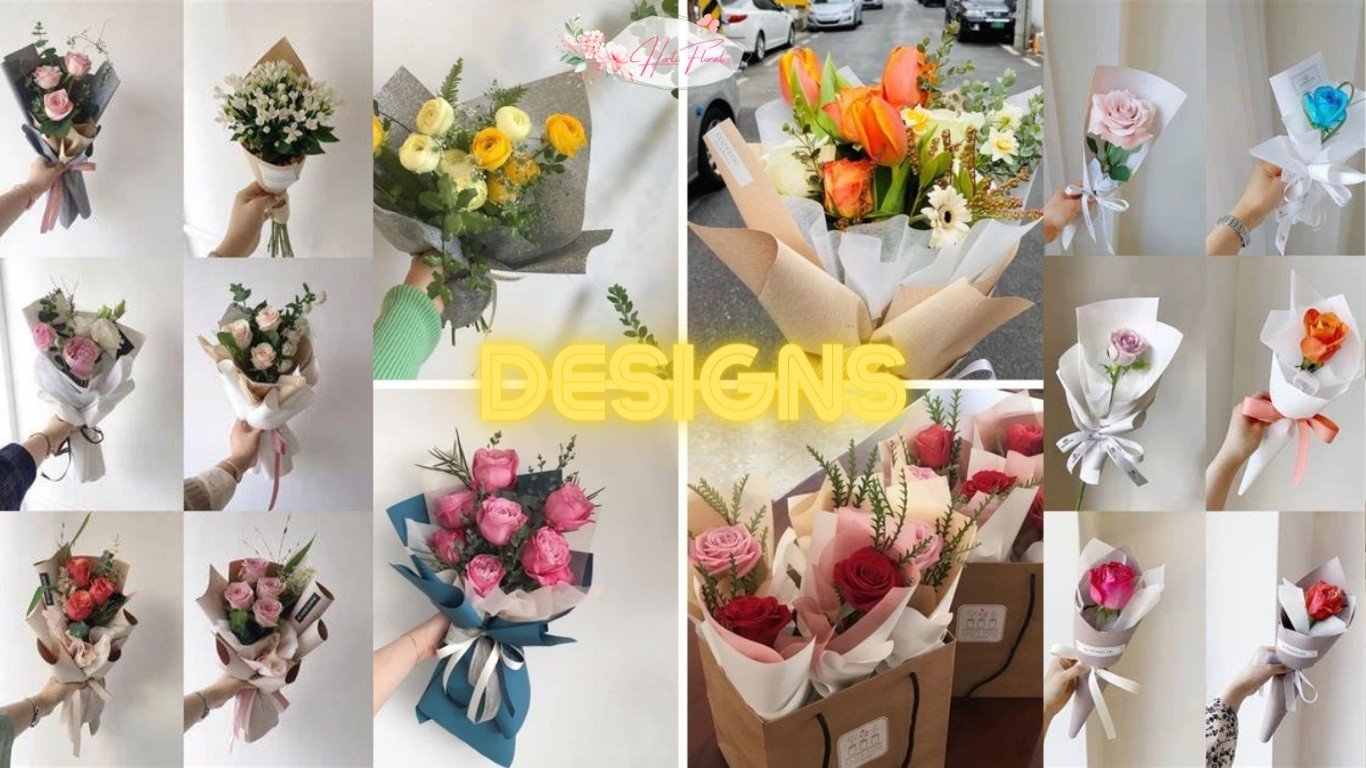 Different designs to wrap a Ramo Buchon Bouquet